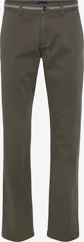 HECHTER PARIS Regular Chino Pants in Green: front