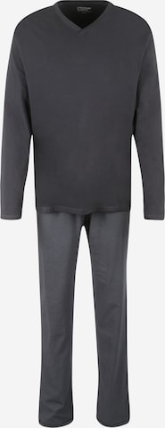 SCHIESSER Long Pajamas 'UNCOVER Night' in Grey: front