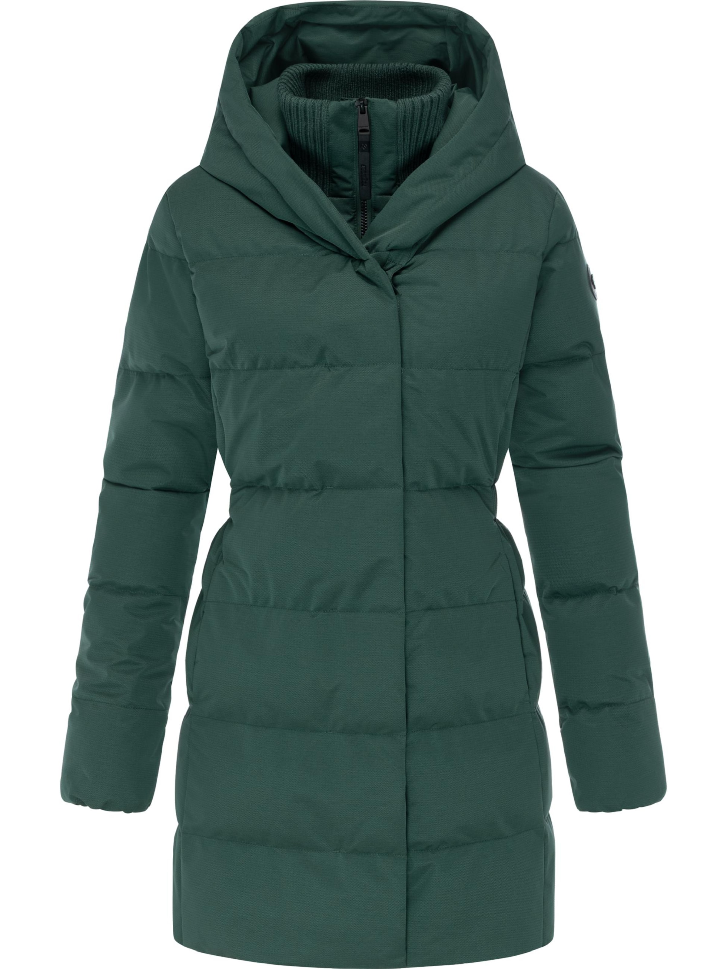 Ragwear - Sobretudo de inverno 'Niani' em verde: frente