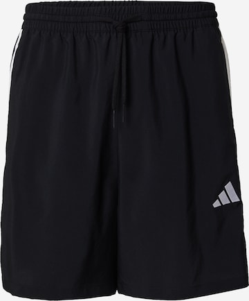 melns ADIDAS SPORTSWEAR Standarta Sporta bikses 'Essentials Chelsea': no priekšpuses