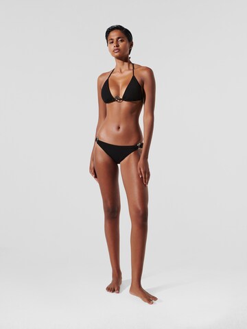 Karl Lagerfeld Triangel Bikinitop in Schwarz