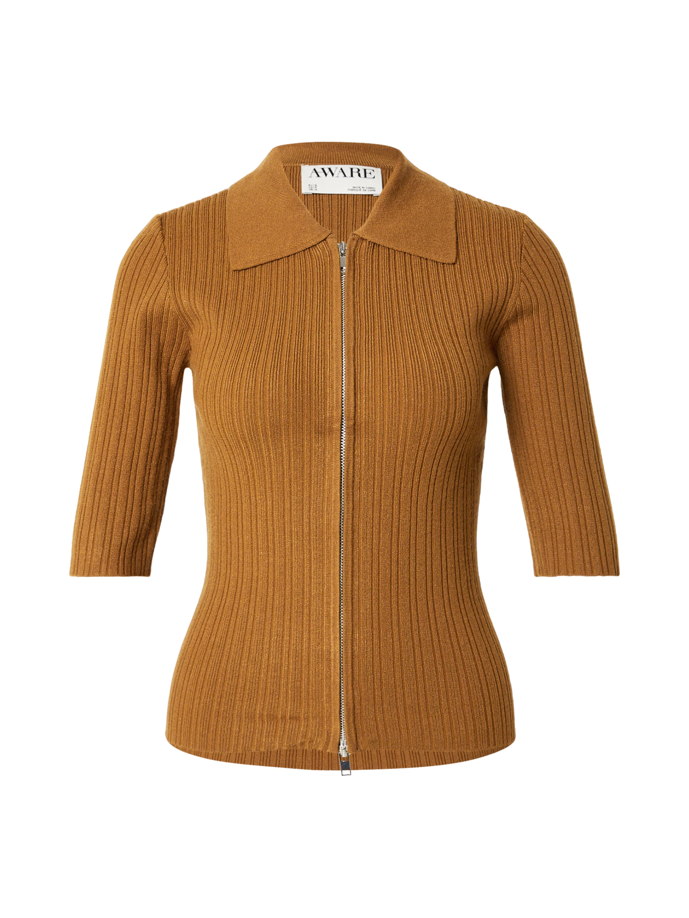 VERO MODA Вязаная кофта 'AWHANNA' в Коричневый: спереди