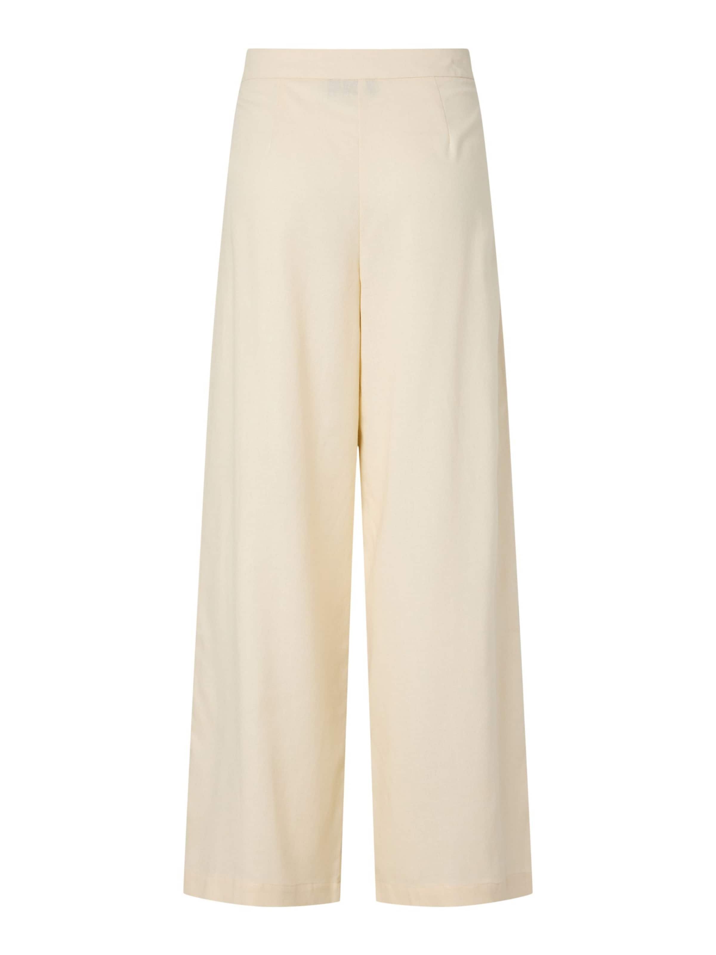 Wide Leg Pantalon 'PCMajse' PIECES en beige