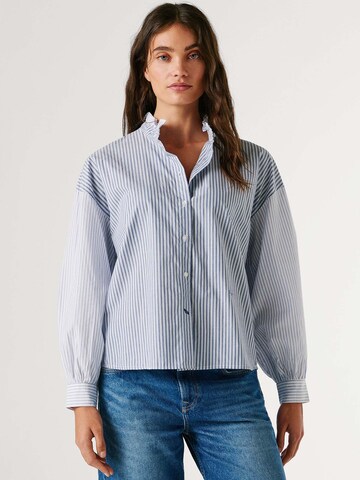 Pepe Jeans Bluse 'Aper' in Blau: Vorderseite