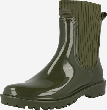 Bottes en caoutchouc TOM TAILOR en vert