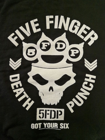 Rockshirts Sweatshirt 'Five Finger Death Punch Army  Sweatshirt Sweatshirt' in Zwart