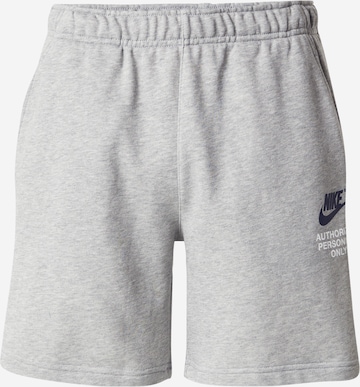 Nike Sportswear Trousers in Grey: front