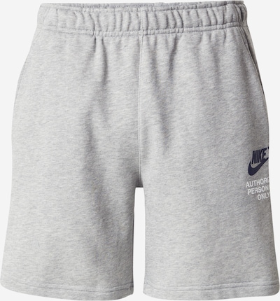 Kelnės iš Nike Sportswear, spalva – mėlyna / margai pilka / balta, Prekių apžvalga