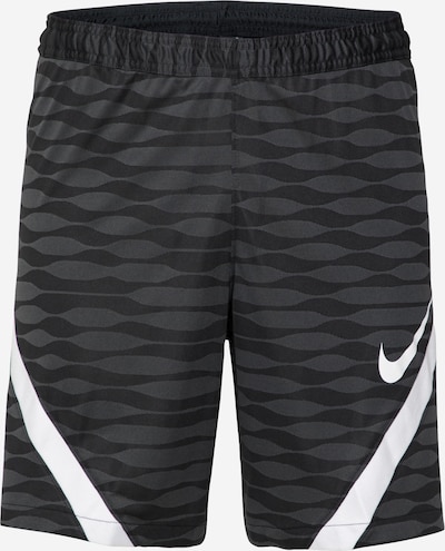 NIKE Sportshorts in grau / schwarz / weiß, Produktansicht