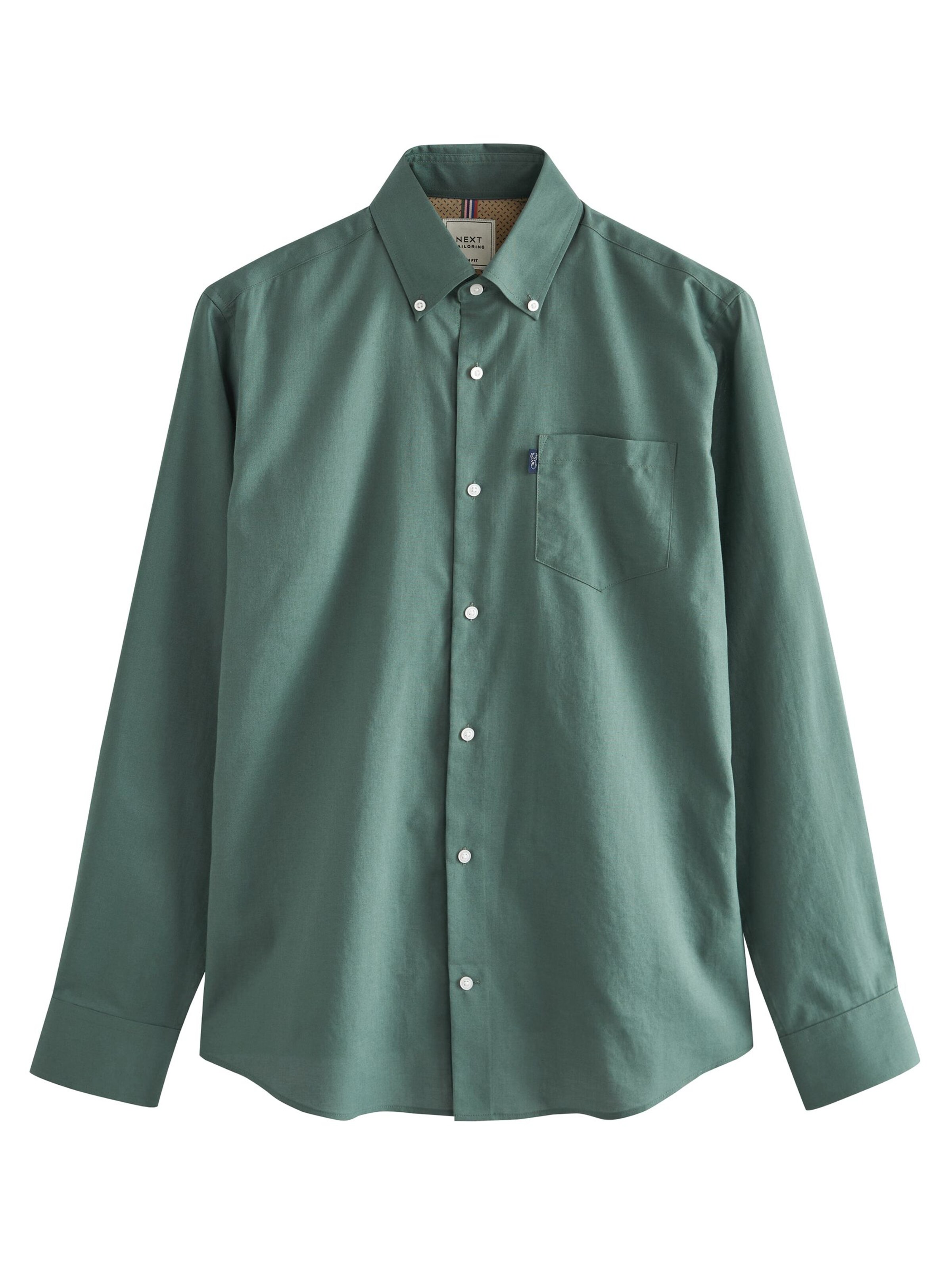 Next Regular Fit Hemd in Grün: Vorderseite
