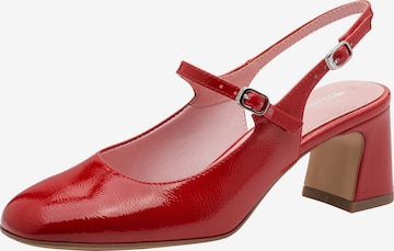 Tamaris Slingpumps in Rot: Vorderseite