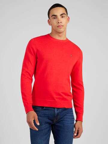 Pull-over TOMMY HILFIGER en rouge : devant