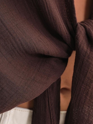 Camicia da donna di MixRay in marrone