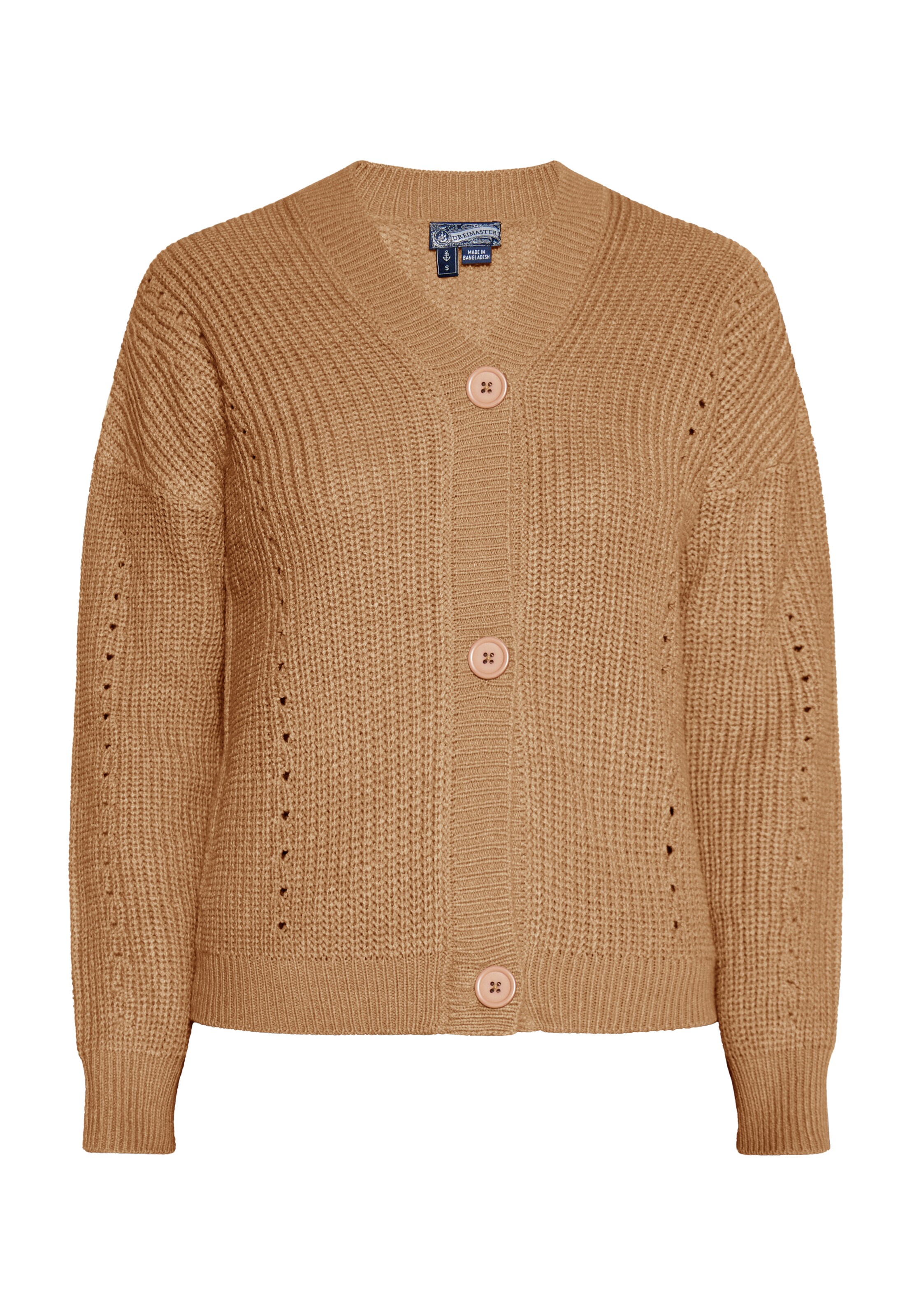 DreiMaster Vintage Вязаная кофта в Коричневый: спереди