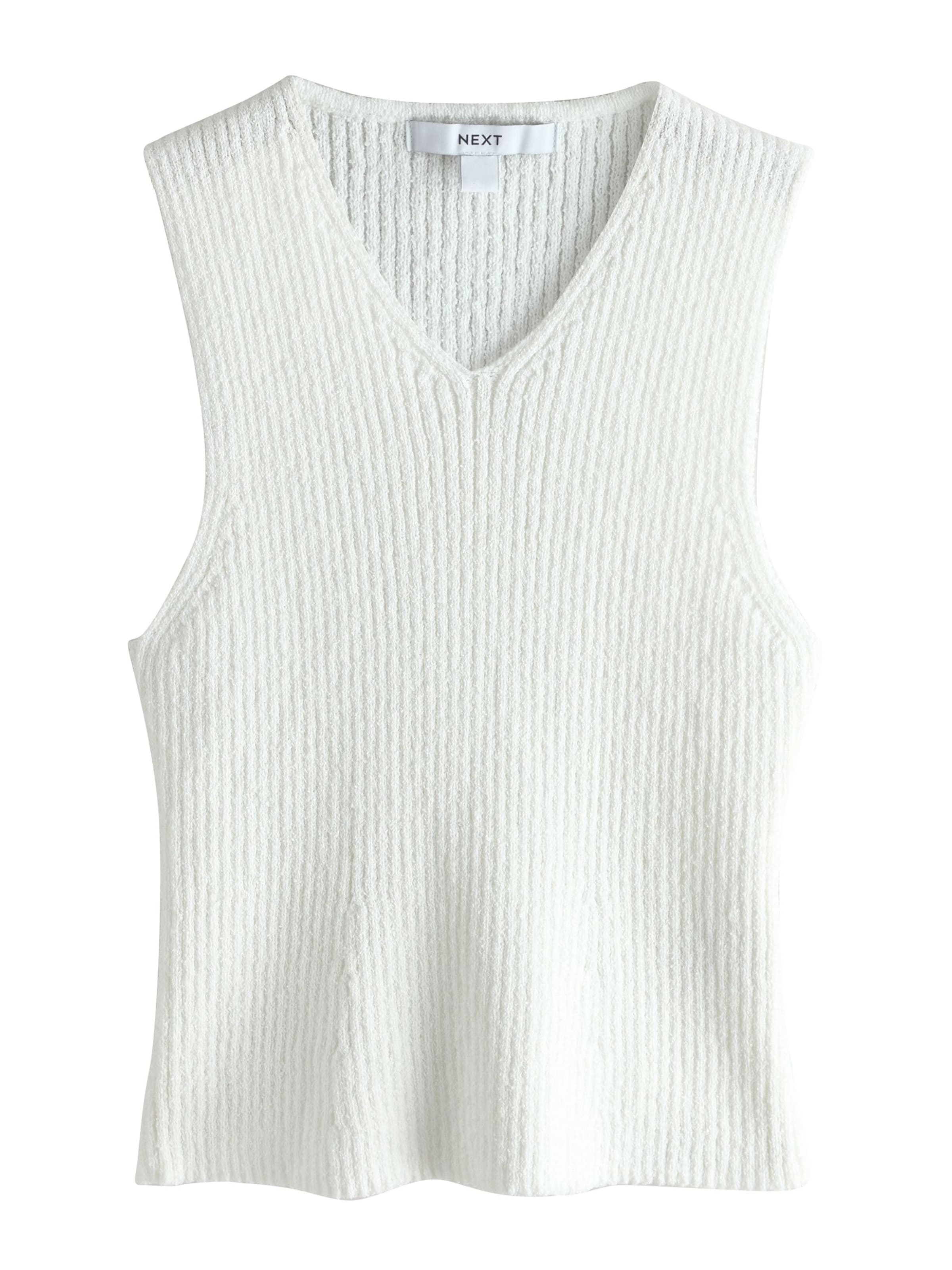 Next - Top de punto en blanco: frente