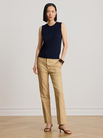 Lauren Ralph Lauren Regular Pressveckad byxa i beige