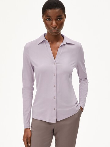 ARMEDANGELS Bluse 'Nalaannia' (GOTS) in Lila: Vorderseite