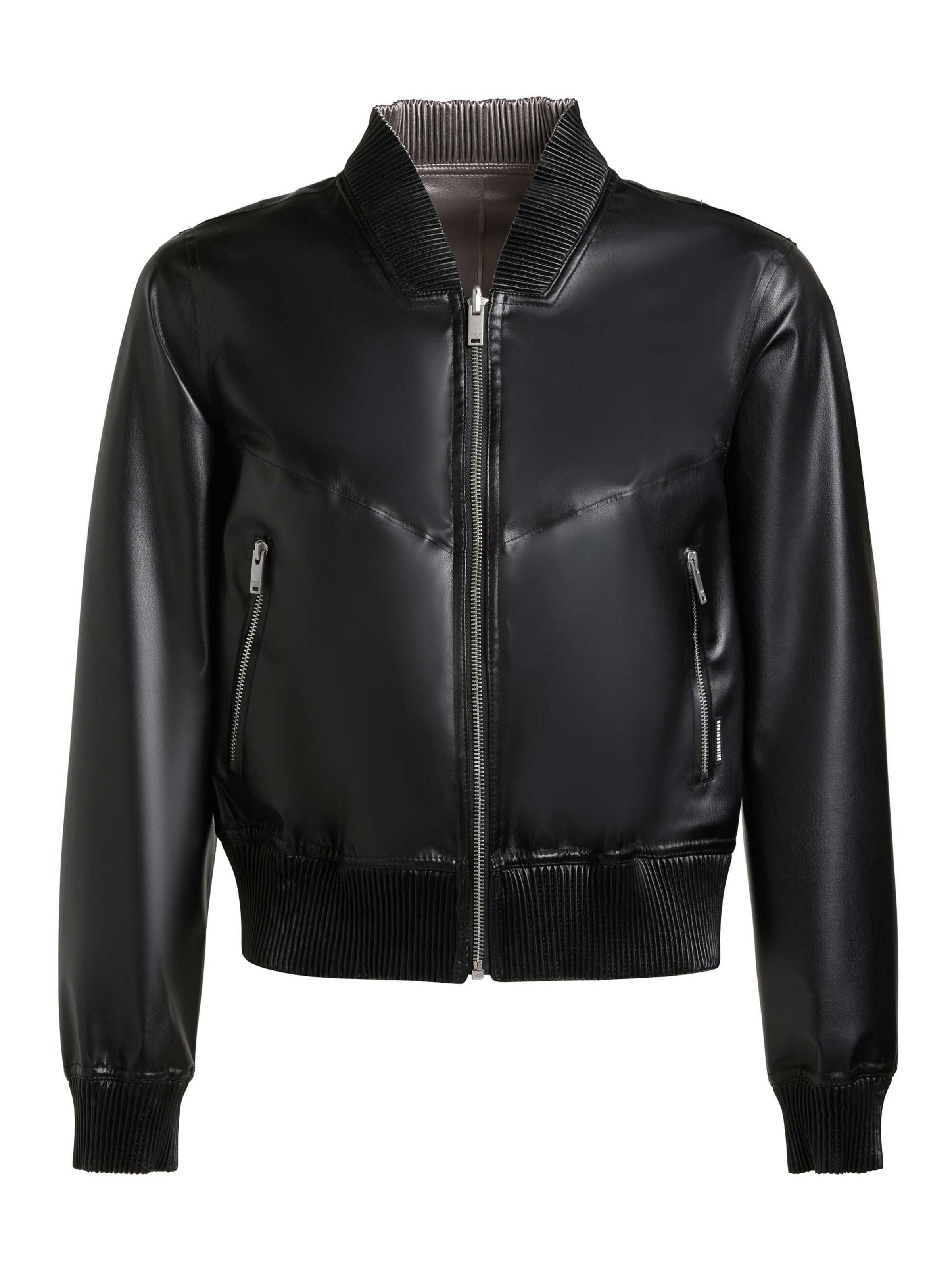 khujo Tussenjas ' FALENA ' in Zwart: voorkant