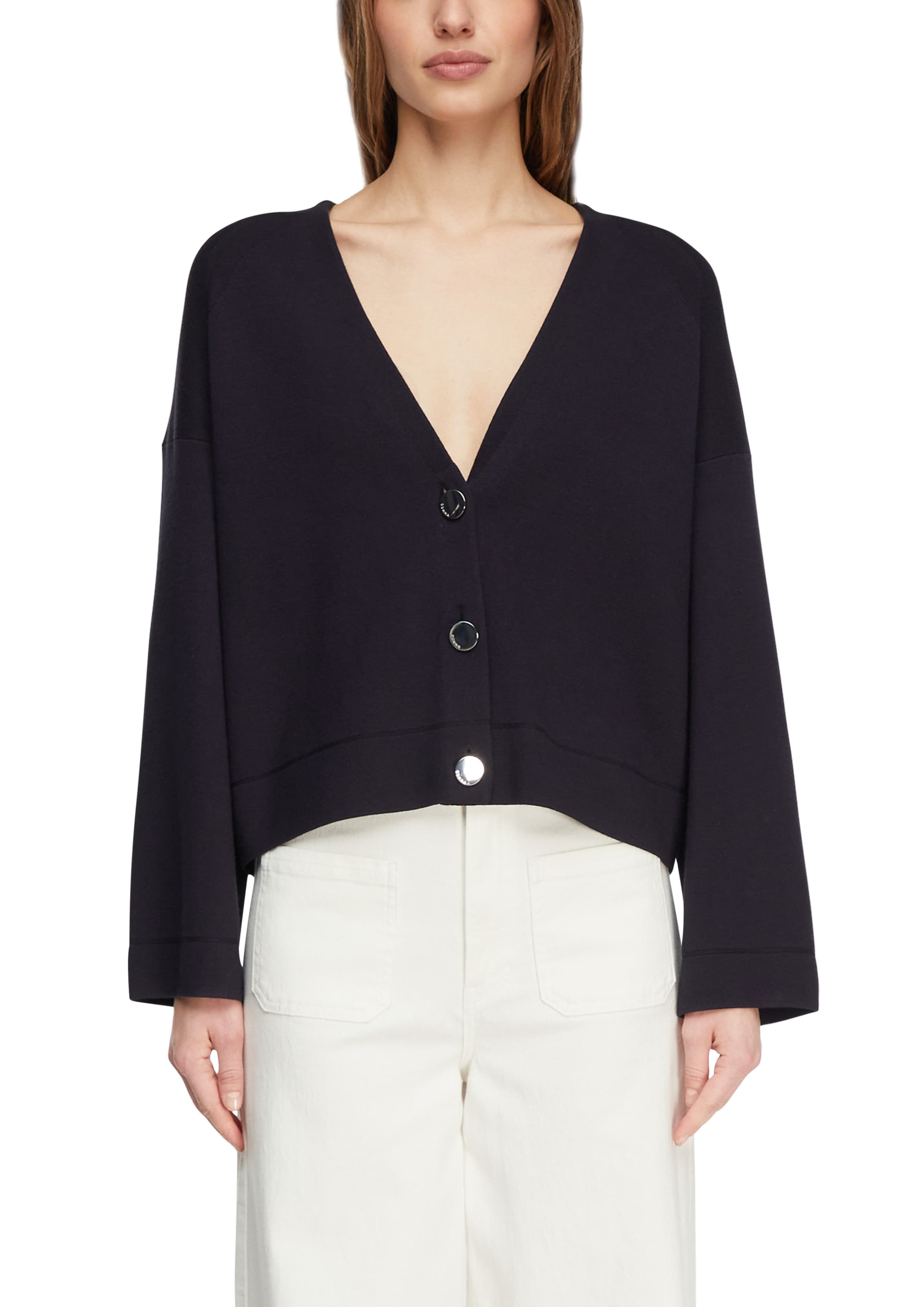 COMMA Gebreid vest in Blauw