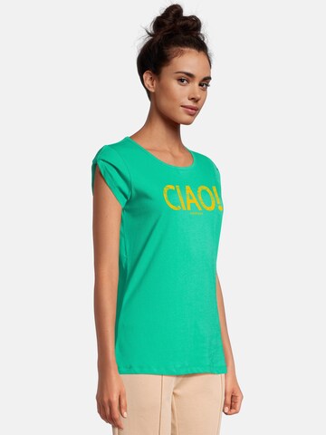 salzhaut Shirt 'BIIKE - CIAO' in Green