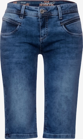 STREET ONE Skinny Shorts in Blau: predná strana