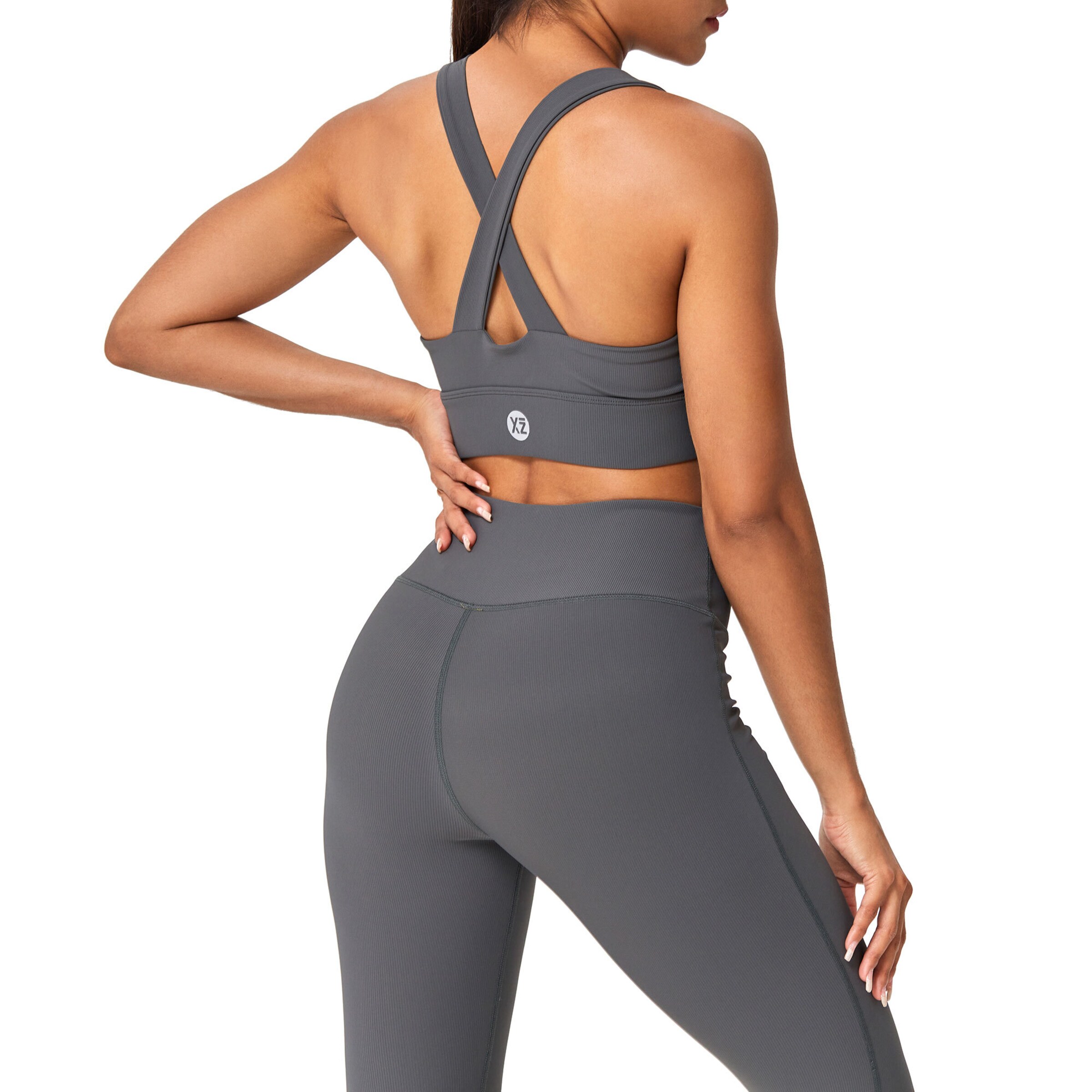 YEAZ Скинни Спортивные штаны в Серый