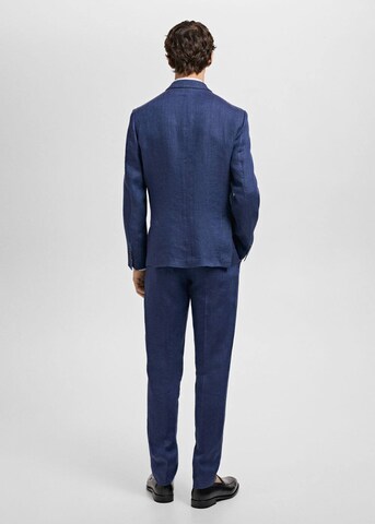 MANGO MAN Slim fit Suit Jacket 'Salerno' in Blue