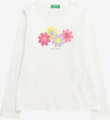 UNITED COLORS OF BENETTON Shirt in Wit: voorkant