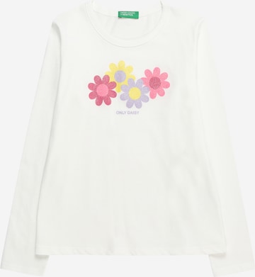 T-Shirt UNITED COLORS OF BENETTON en blanc : devant