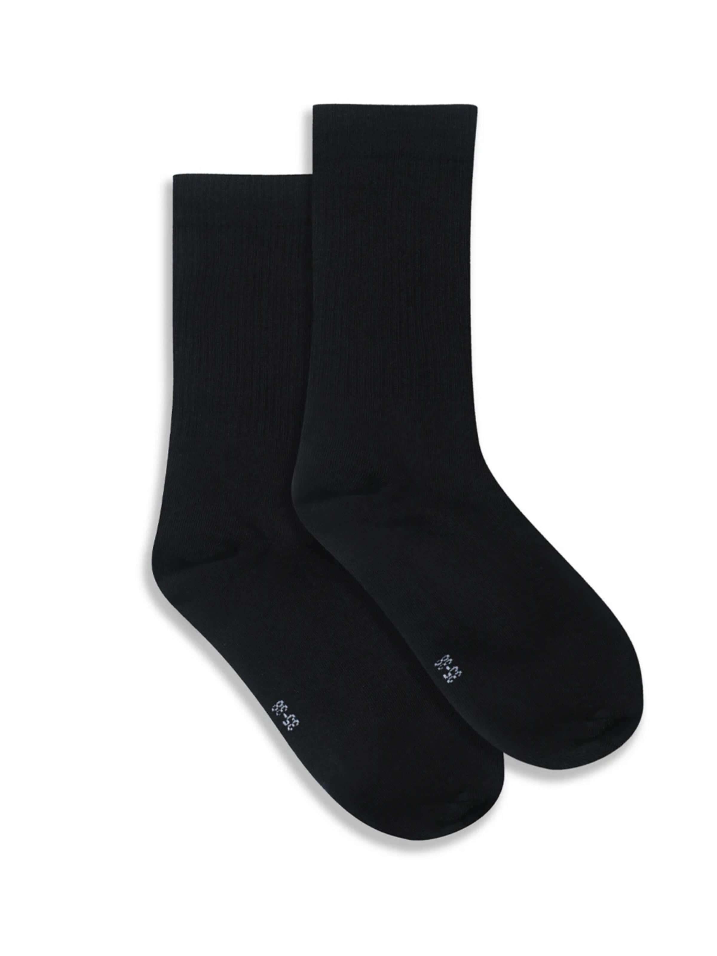 Chaussettes 'Lange Sportsocken | 4er Pack' cfab en noir