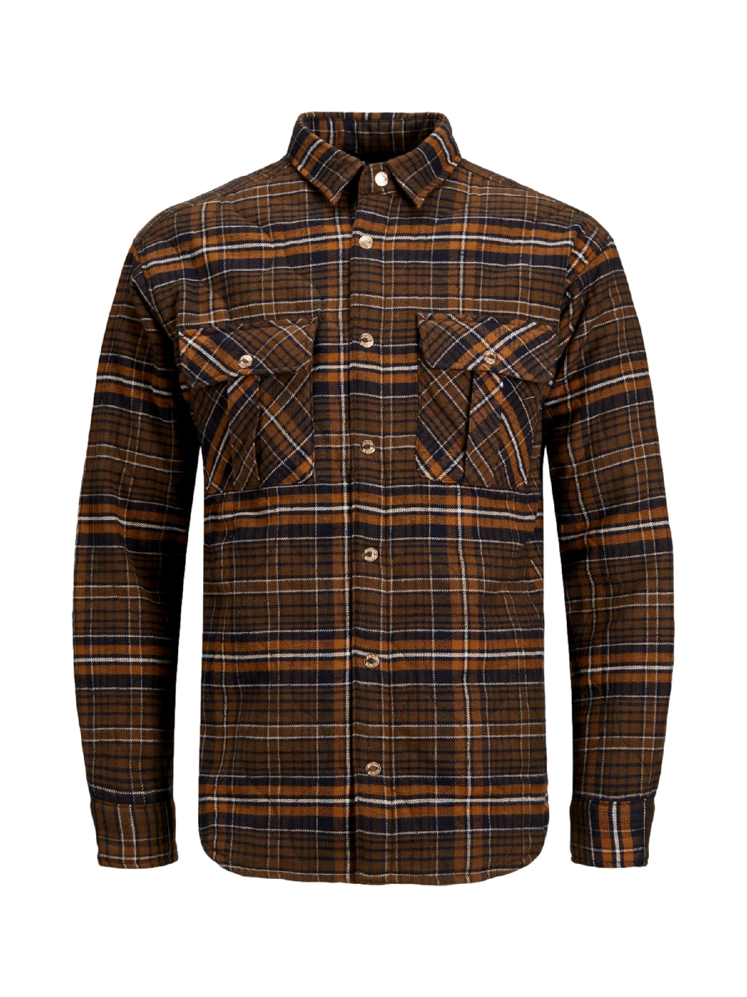 JACK & JONES Between-Season Jacket 'JORJAMES' in Brown: front