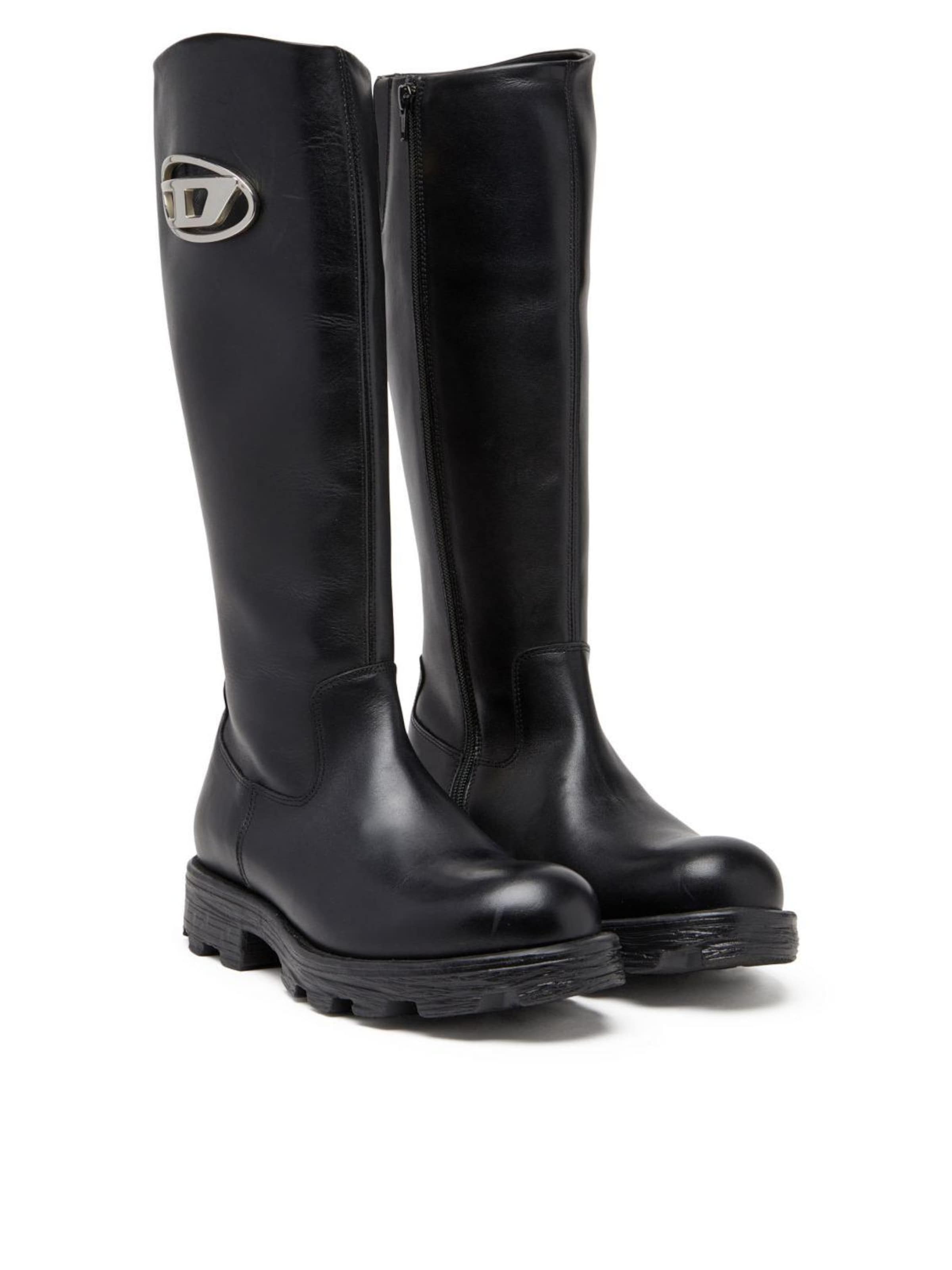 DIESEL - Botas en negro: frente