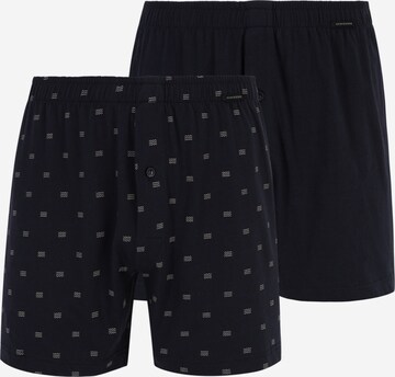 SCHIESSER - Boxers 'Fun Prints' em azul: frente