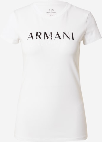 ARMANI EXCHANGE T-shirt i vit: framsida