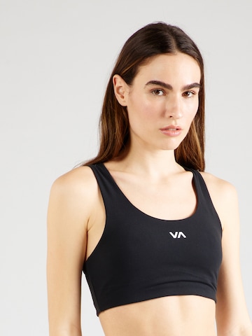 RVCA Bustier Sports-BH 'ESSENTIAL' i sort: forside