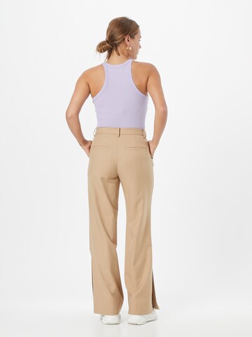 WEEKDAY Wide leg Pantalon 'Kylie' in Beige