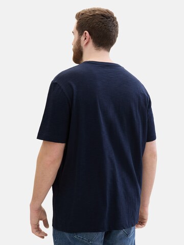 TOM TAILOR Men + T-Shirt in Blau