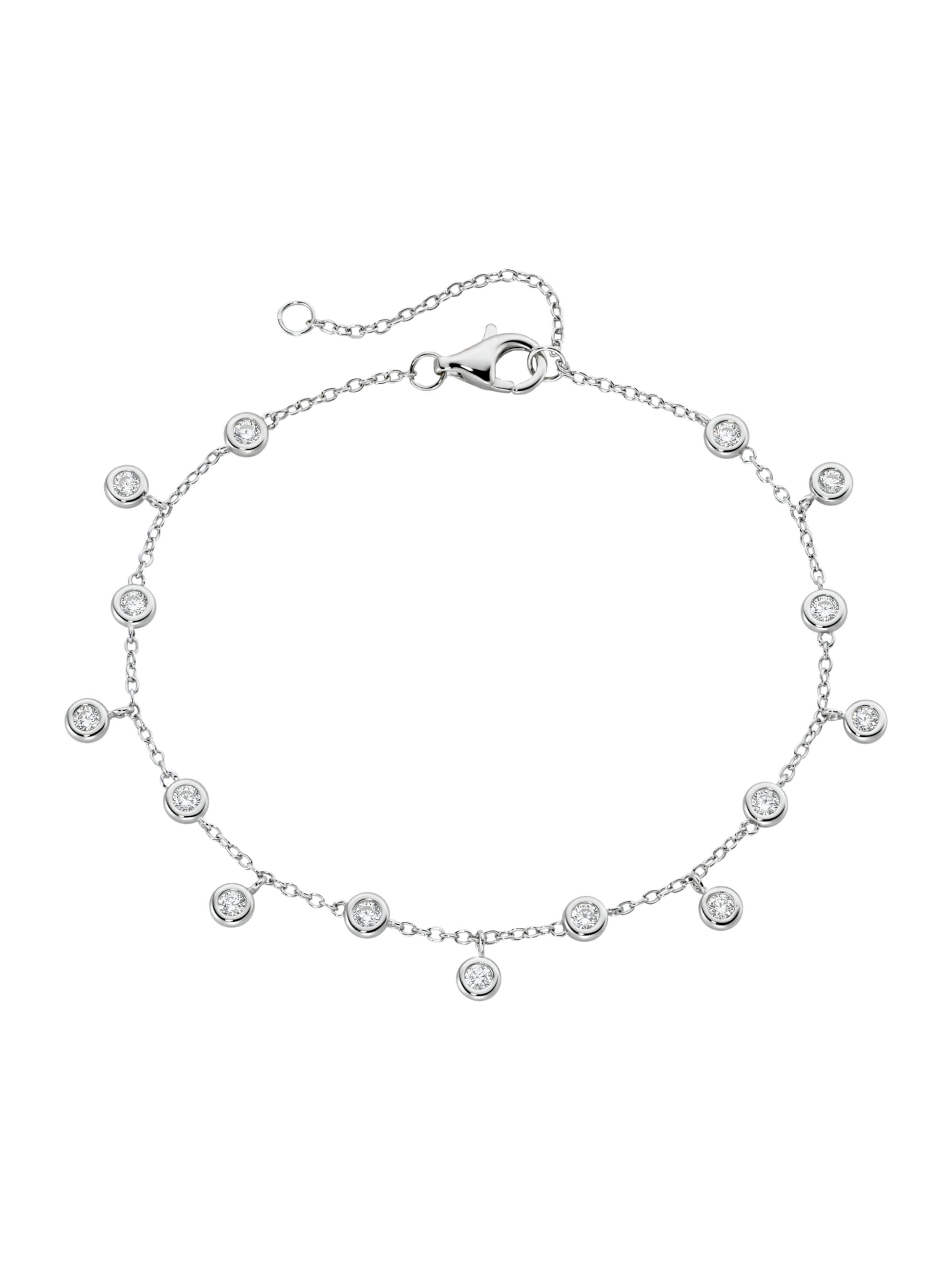 Smart Jewel Bracelet in Silver: front