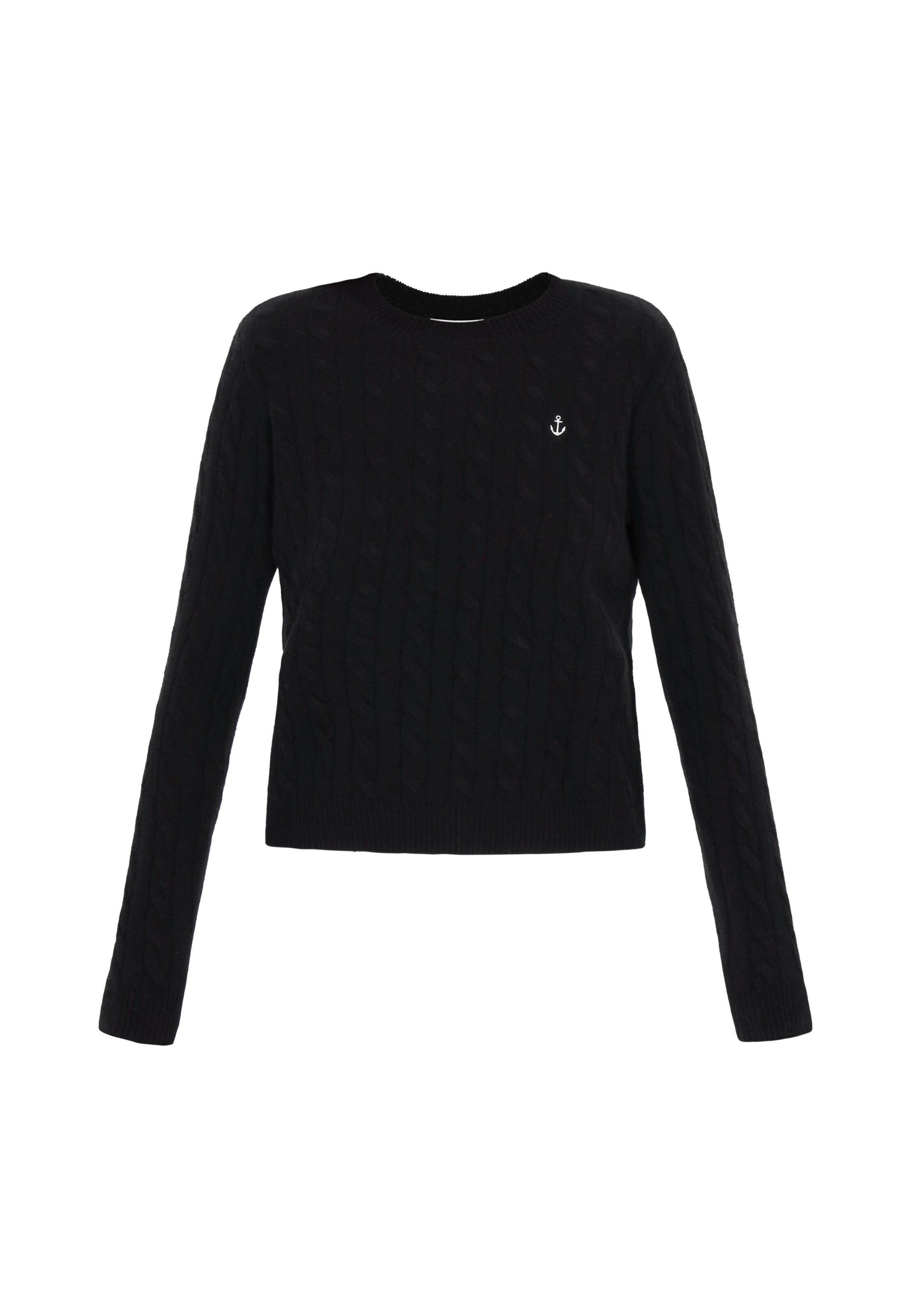 DreiMaster Maritim Πουλόβερ σε μαύρο: μπροστά