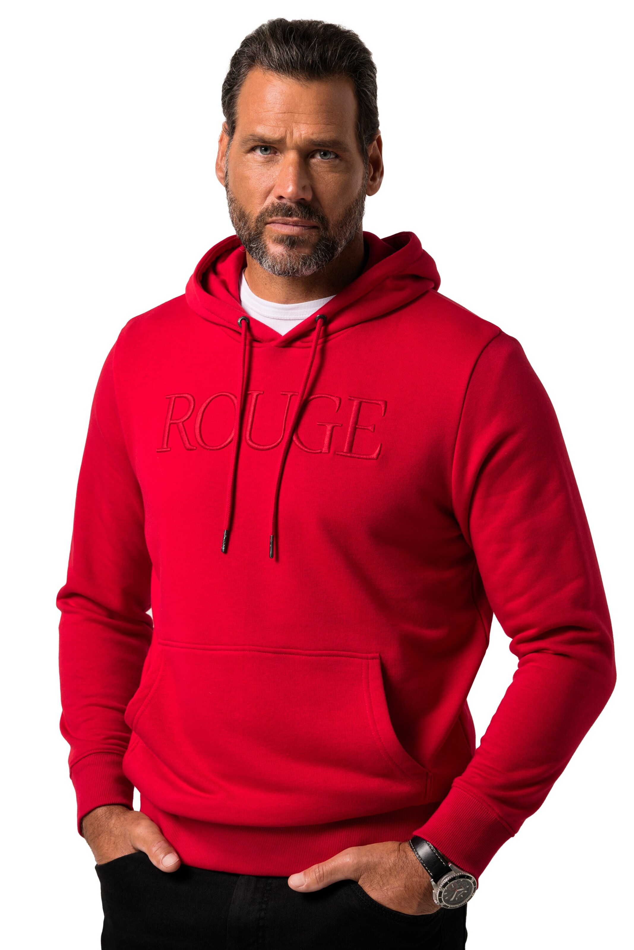 JP1880 Sweatshirt in Rood: voorkant