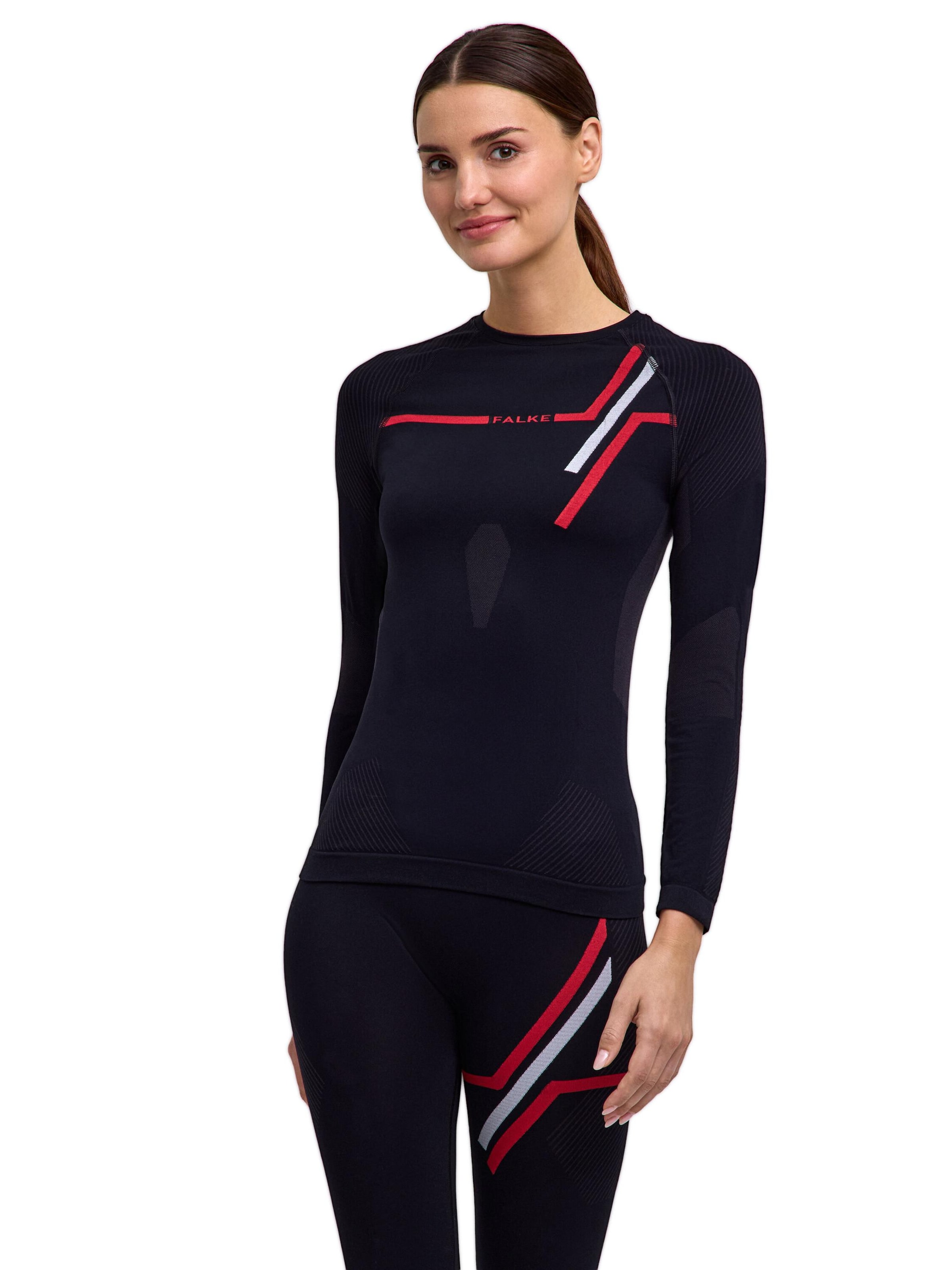 FALKE Base Layer 'Anniversary'‌‌‌ in Schwarz: Vorderseite