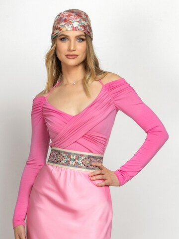 JIORO Blus 'ESSENTIALS' i rosa: framsida