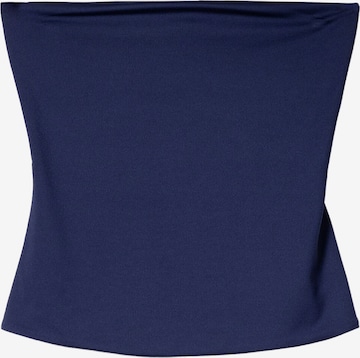 Haut Bershka en bleu : devant