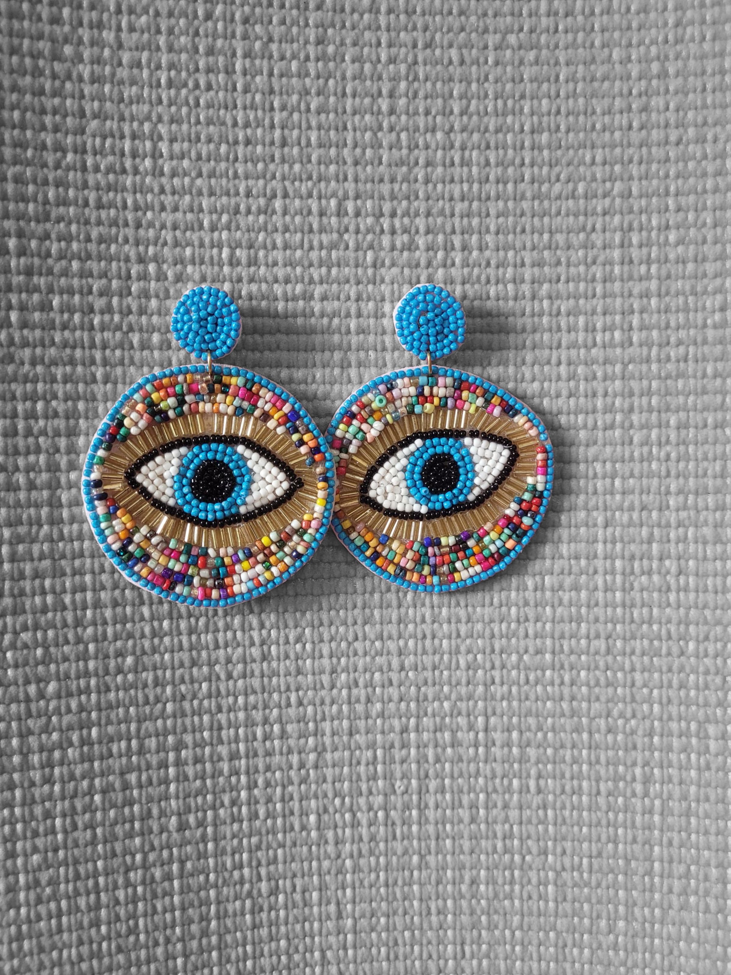 PfauGermany Ohrringe 'Evil Eye'‌ in Blau