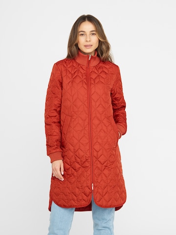 ILSE JACOBSEN Between-Seasons Coat 'Art' in Red: front