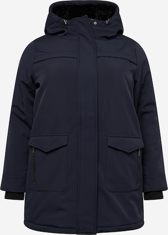 ONLY Carmakoma Between-Seasons Coat 'Maastricht' in Blue: front