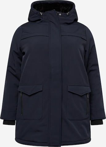 Manteau mi-saison 'Maastricht' ONLY Carmakoma en bleu : devant