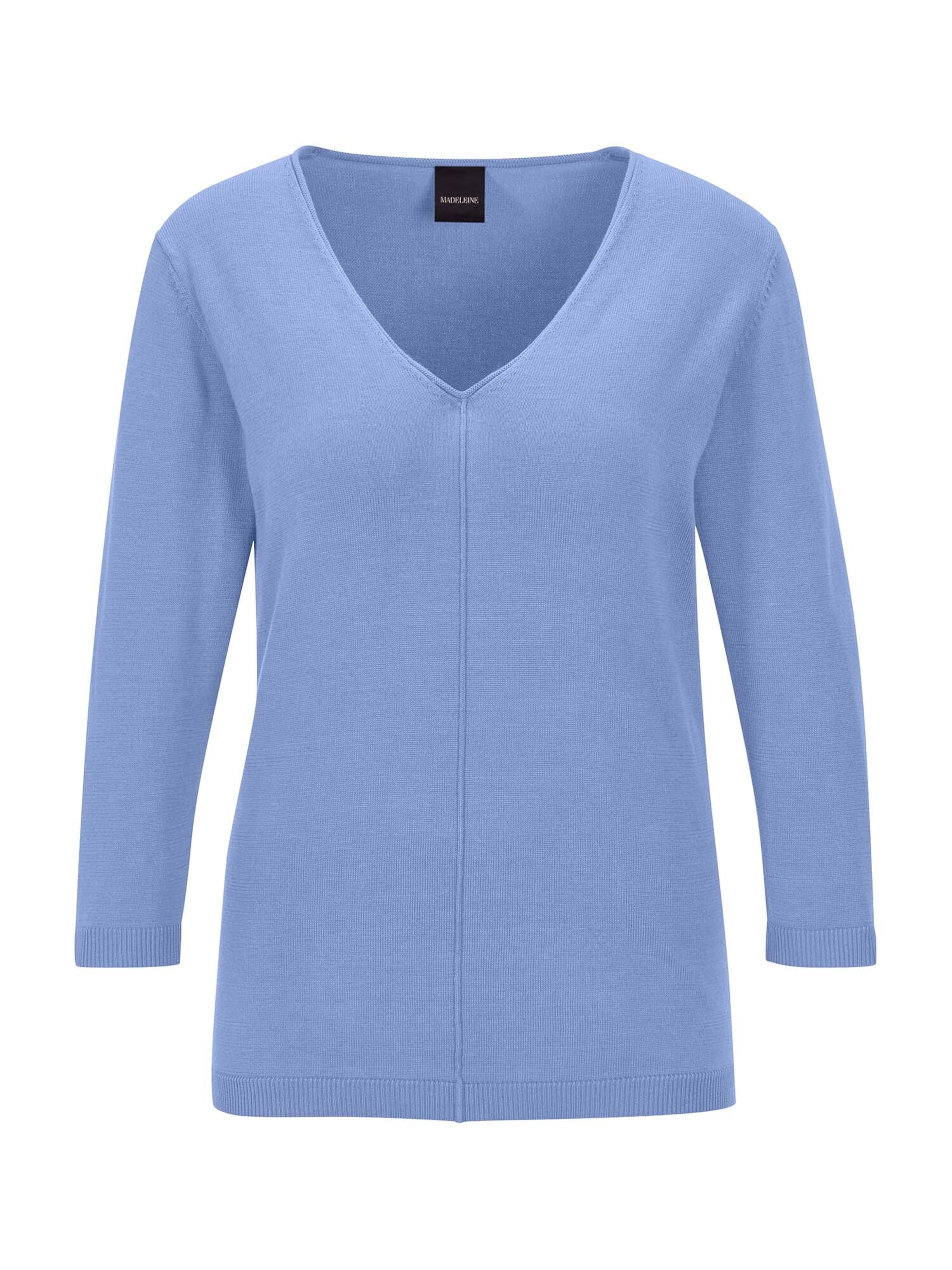 Pull-over MADELEINE en bleu : devant
