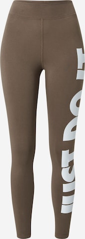 Leggings 'Essential' Nike Sportswear en marron : devant