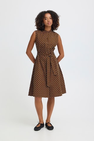 ICHI Dress 'IHFanty' in Brown
